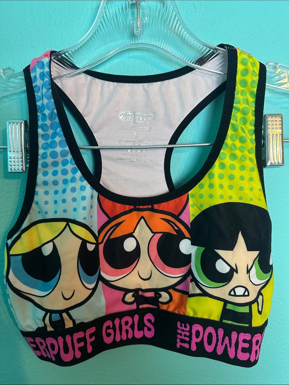 The PowerPuff Girls Vibrant Character Sports Bra S